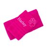 Ručník/osuška s výšivkou - růžová