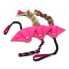 Odolná hračka pro psa – softshellový rejnok, růžová a zelená