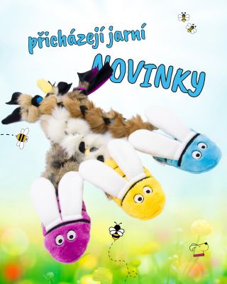 Jaro si říká o barvy. 🌸🐾 A psi o nové hračky. Tady jsou naše jarní novinky – svěží, veselé a připravené na hru.