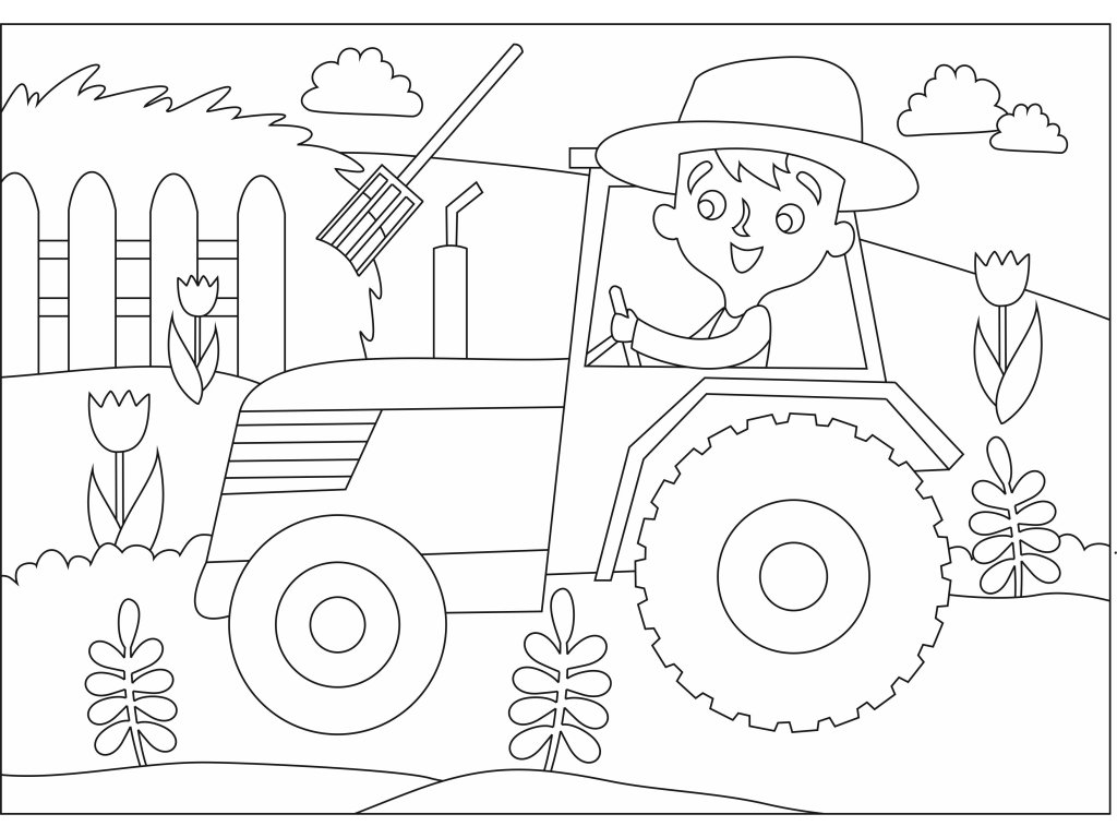 Šablona Farmář v traktůrku