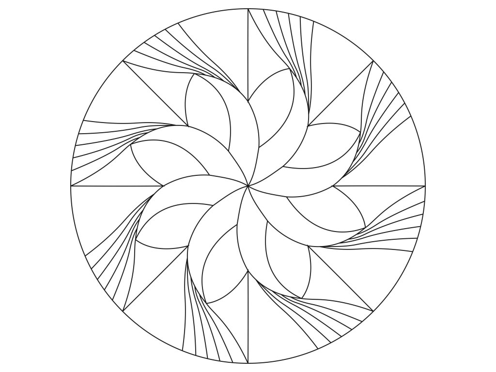 Šablona Mandala 0427