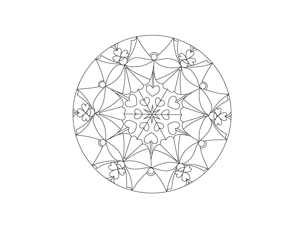 Šablona Mandala 0411