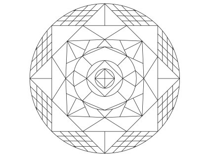Šablona Mandala 0428