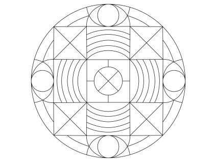 Šablona Mandala 0429