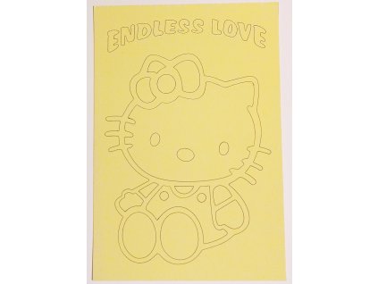 Šablona Hello Kitty Endless love