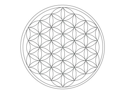 Šablona Mandala Květ života