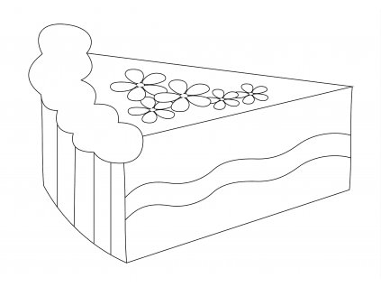 Šablona Klínek dortu