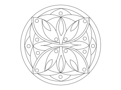 Šablona Mandala 0113