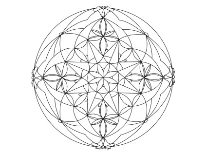 Šablona Mandala 0109