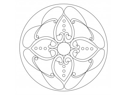 Šablona Mandala 0107