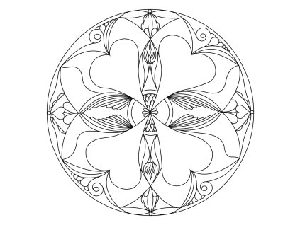 Šablona Mandala 0106