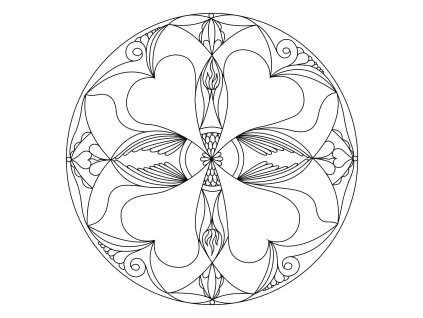 Šablona Mandala 0106