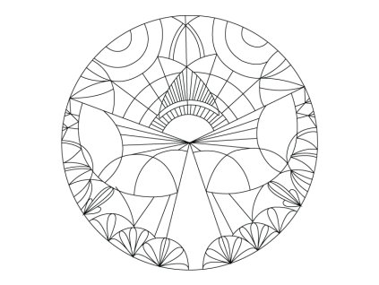Šablona Mandala 0419