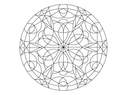 Šablona Mandala 0413