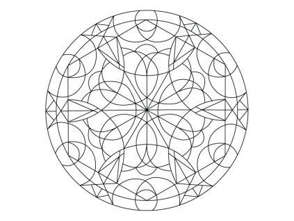 Šablona Mandala 0413