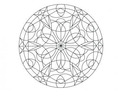 Šablona Mandala 0413