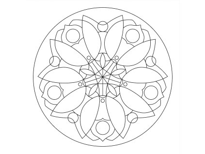 Šablona Mandala 0402