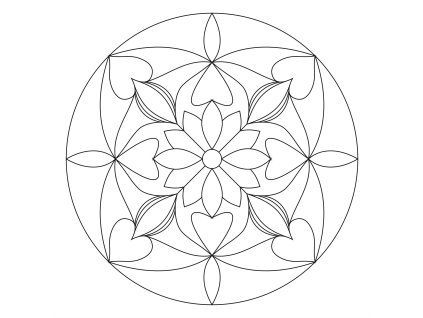 Šablona Mandala 0104