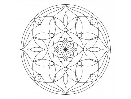 Šablona Mandala 0101