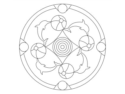 Šablona Mandala 0526