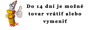do 14dní je možné tovar vrátiť alebo vymeniť
