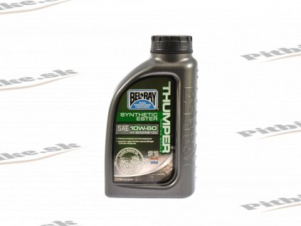PIT02406 Motorový olej 10W 60 BEL RAY SYNTHETIC ESTER ( THUMPER racing works 99551 ) 4T 1L (1)