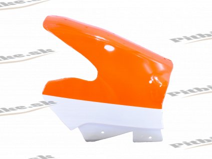 Zadný ľavý plast oranžovo biely minibike 7723100607278 (3)