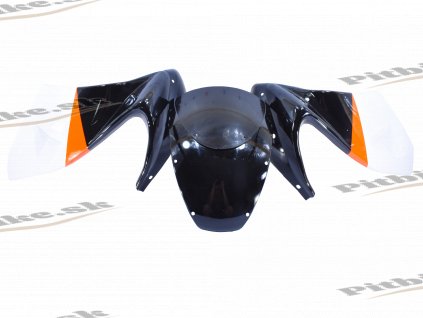 Kapotáž predná maska čierno oranžovo biela minibike 7723100608466 (10)