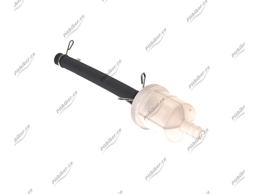 PIT01414 Palivový filter transparentný + čierna hadica mini