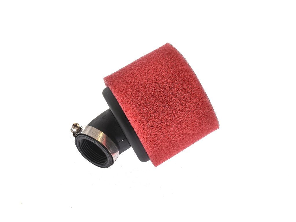 PIT02291 Vzduchový filter 35mm 45° červeno čierny penový (4)
