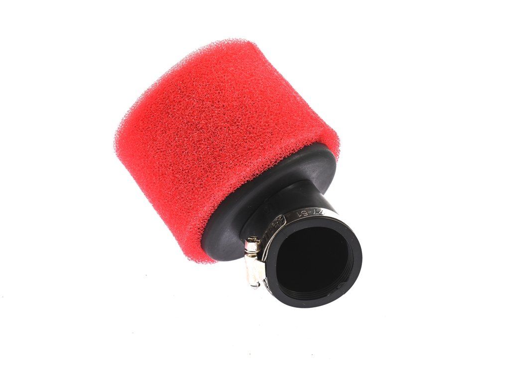 PIT02292 Vzduchový filter 38mm 45° červeno čierny penový (3)