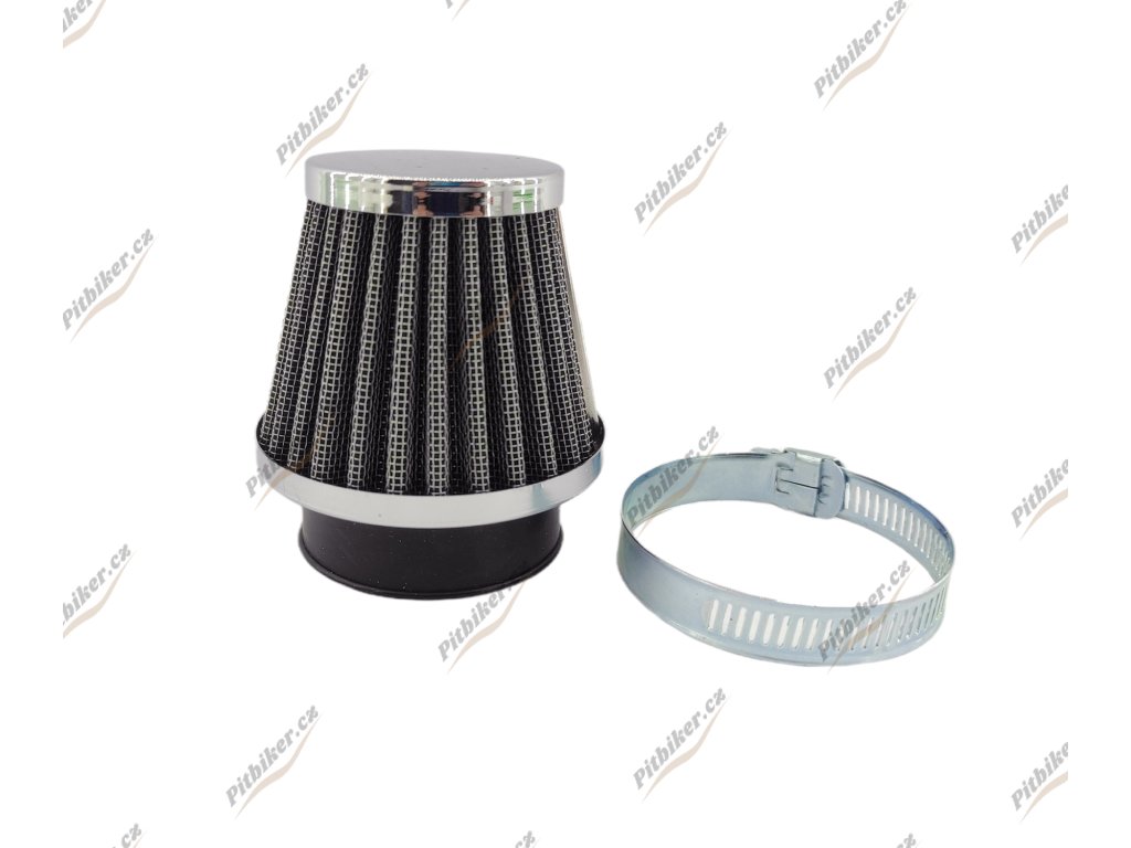 PIT02835 Vzduchový filter 46mm CHRÓM (1)
