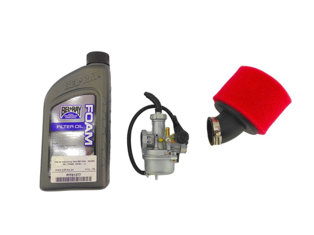 PIT02981 Karburátor PZ21 + vzduchový filter + olej na vzduchový filter (5)