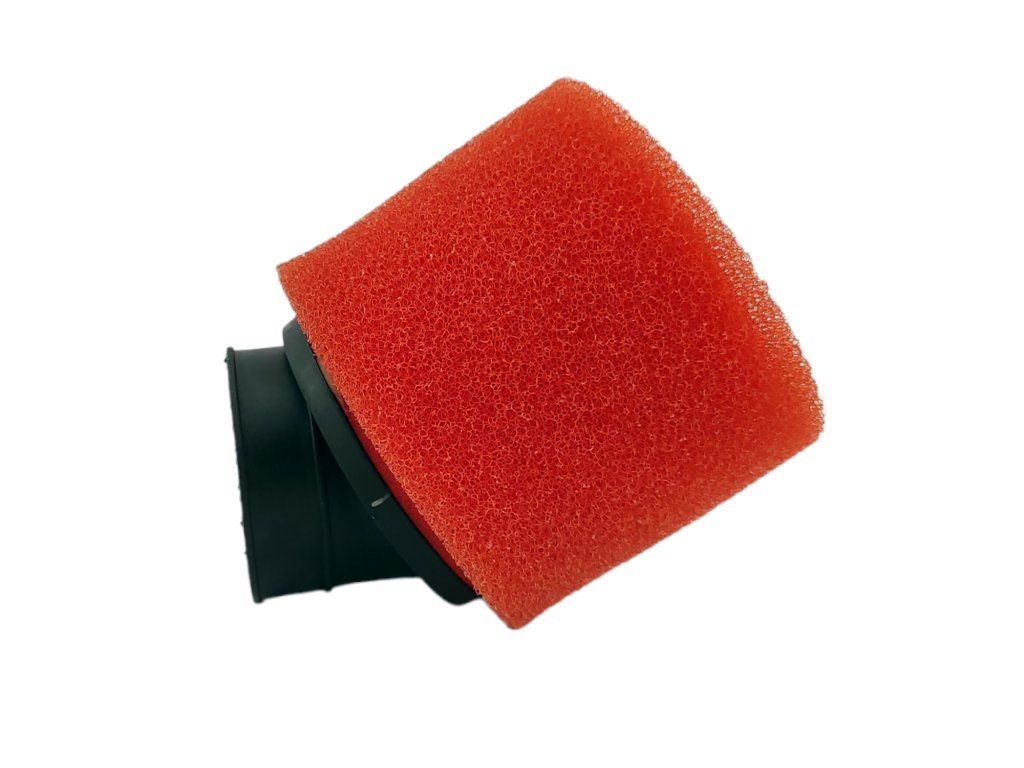 PIT03309 Vzduchový filter 48mm 45° červený penový (3)