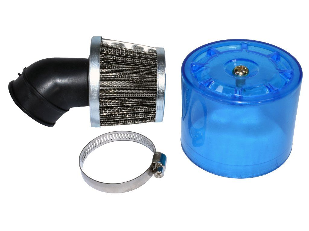 Vzduchový filter 35mm modrý 45° s krytkou 7723100554510 (1)