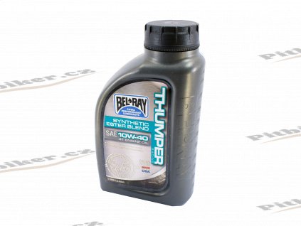Motorový olej 10W 40 BEL RAY SYNTHETIC ESTER BLEND ( THUMPER racing 99520 ) 4T 1L 7723100633611 (2)