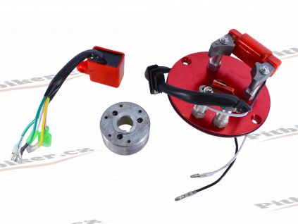 Športové zapaľovanie stator 1 cievkové + Riadiaca jednotka CDI Pitbike YX 7723100643115 (4)