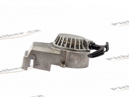 PIT01898 Štartér minibike hliníkový s ozubením po obvode strieborný (1)
