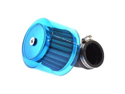 PIT02112 Vzduchový filter 35mm modrý 90° s krytkou (5)