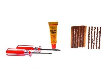 PIT02304 Opravná sada pneumatiky mini ( 10 knôtov + lep ) 2