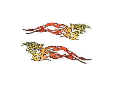 PIT02431 Nálepky plamene červeno žlté 1