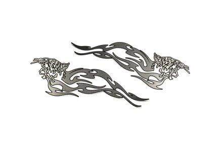 PIT02432 Nálepky plamene sivé 1