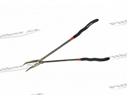 PIT02484 Kliešte dlhé poľgulaté zahnuté