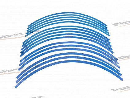 PIT02521 Reflexné nálepky na rafik kolesa 340mm modré 7