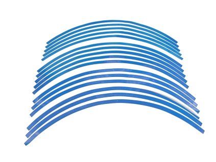 PIT02521 Reflexné nálepky na rafik kolesa 340mm modré 7