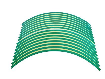 PIT02523 Reflexné nálepky na rafik kolesa 340mm zelené