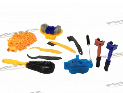 PIT03211 Sada kartáčov na čistenie 11ks oranžové (7)