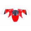 Kapotáž predná maska červeno čierno biela minibike 7723100608169 (8)