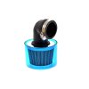 PIT02112 Vzduchový filter 35mm modrý 90° s krytkou (1)