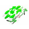 PIT02186 Plasty na pitbike 125cc CRF 50 zelené + polepy 4
